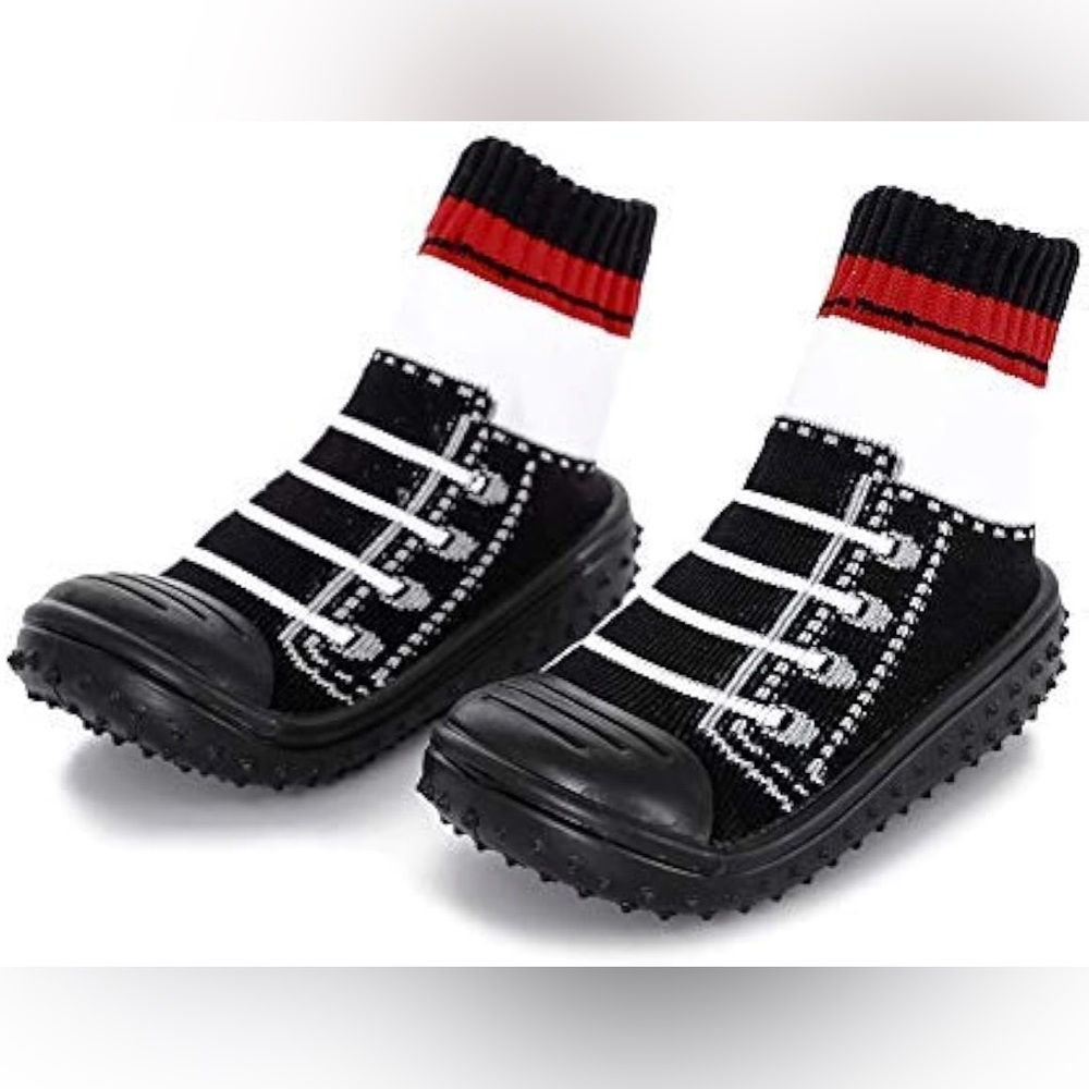 Rubberoos Toddler Size 12 Anti Slip Cotton Rubber Skid Proof Socks Shoes
